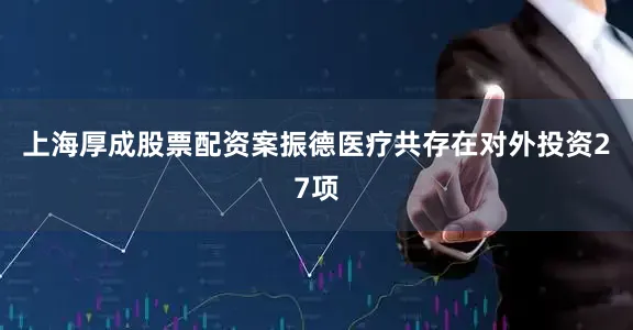 上海厚成股票配资案振德医疗共存在对外投资27项